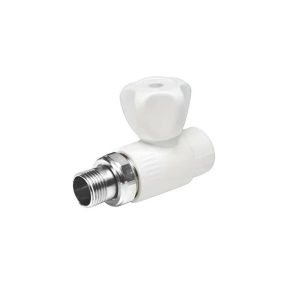 Фото: Кран шаровый PP-R VIEIR VER254S-A радиаторный прямой 25x3/4", латунный шар