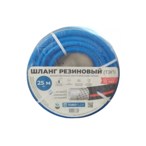 Фото: Шланг резиновый TUBOFLEX 3х слойный 1/2 25 м СИНИЙ