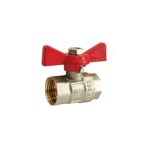Фото: Кран шаровый 1/2" FF (бабочка) AS ECO WBA-S111E(168/14)