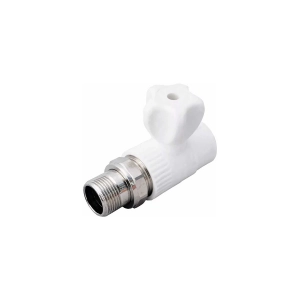 Фото: Кран шаровый радиаторный PP-R VALFEX прямой 20x1/2"